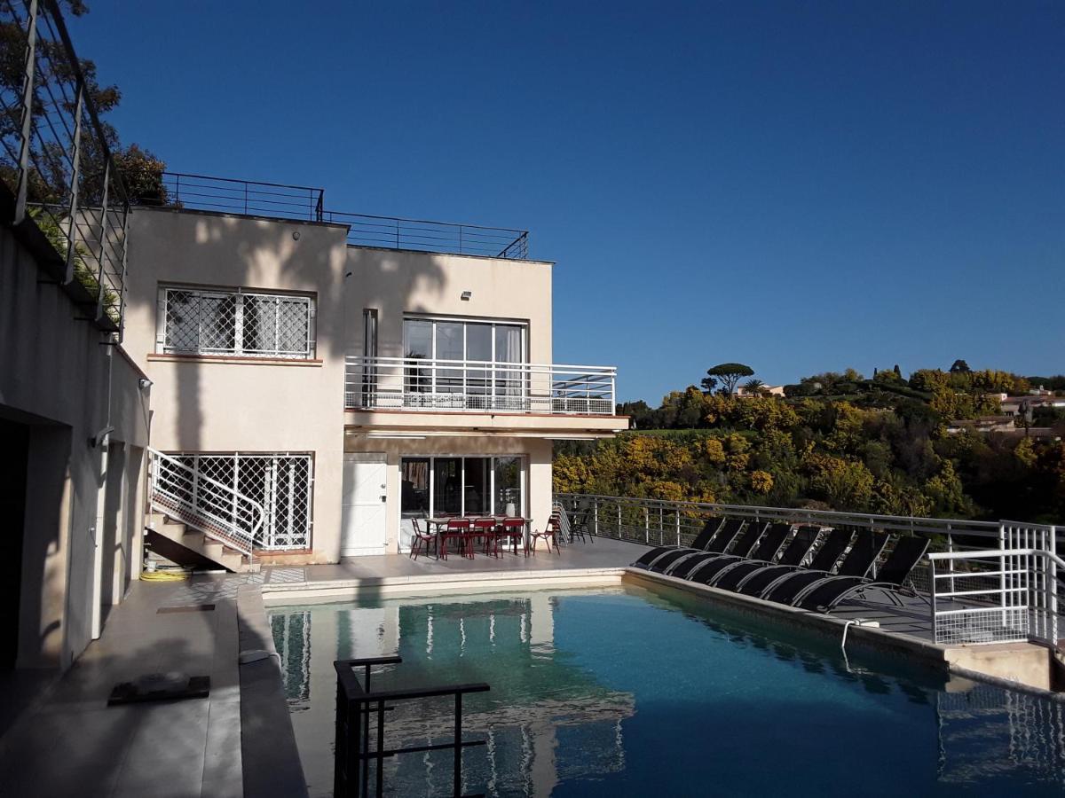 Villa Alamp#Supercannes #Golfejuan #Cannes #Mediterraneanpanoramicview #Piscine #Rooftop # Verymodern #Openliving #Closebeach #Closecapantibes วาลูริส ภายนอก รูปภาพ